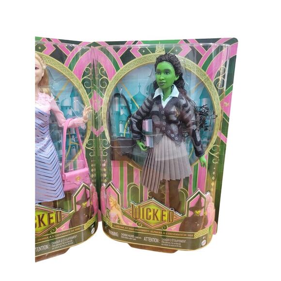 Wicked Mattel Glinda Elphaba Madame Morrible Doll Bundle URL Misprint Recall NEW - Picture 4 of 8
